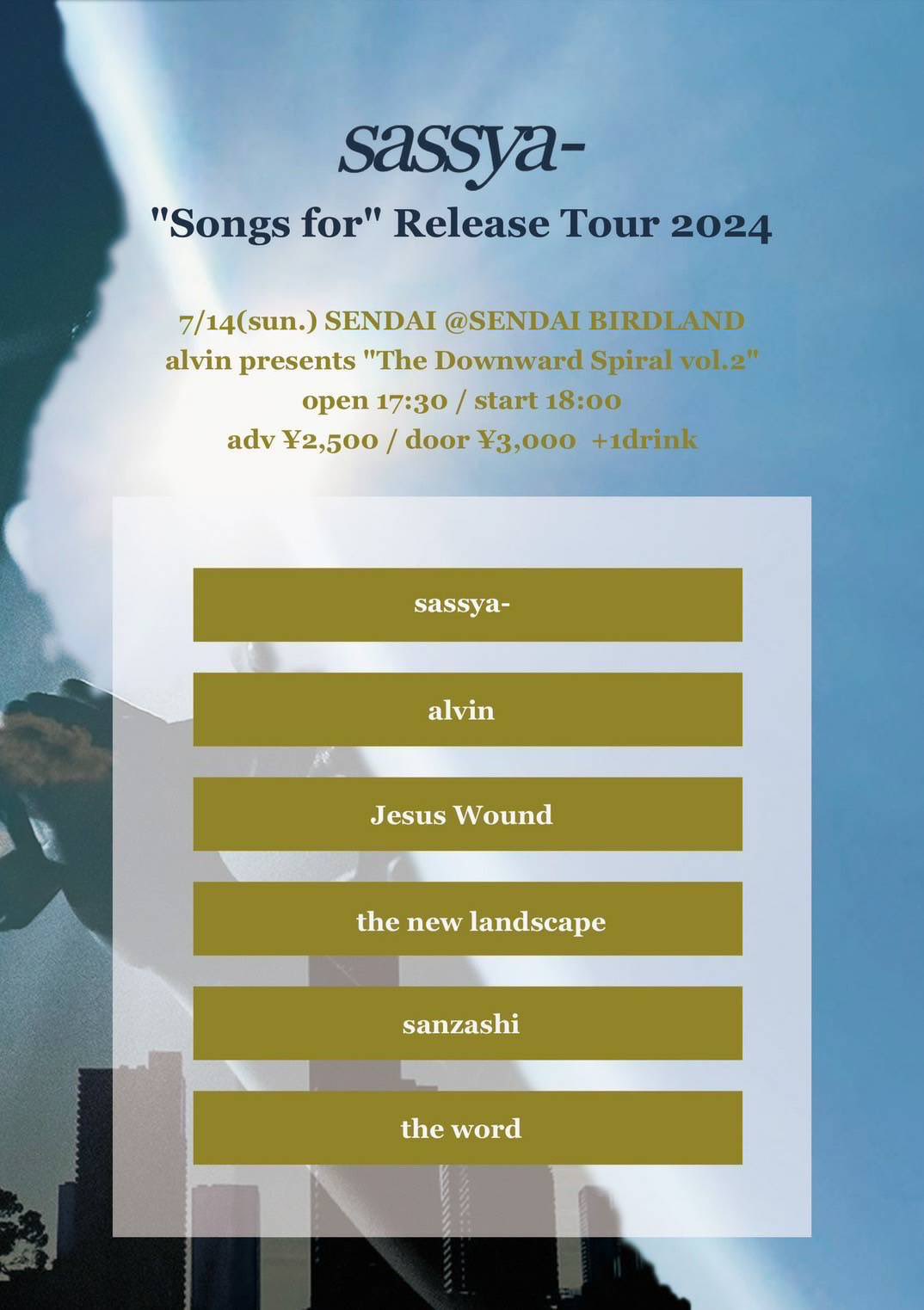 sassya- Songs for Release Tour 2024