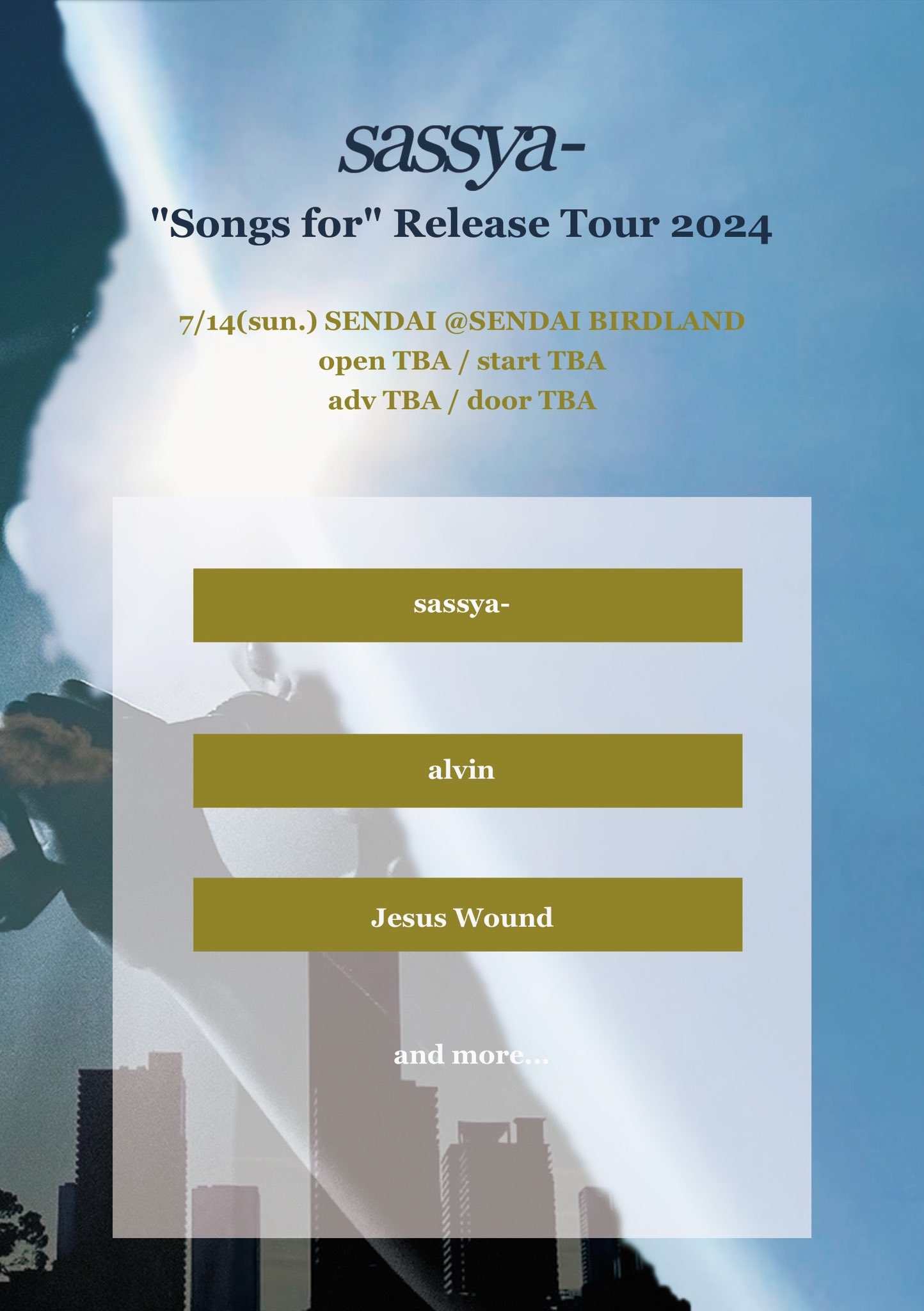 sassya- Songs for Release Tour 2024